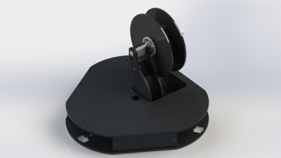 Rostock MAX v2 - Spool Support Arm - Mod RL 2x 608 - 03