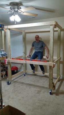 The new enclosure mill is HUGE! I am 6'5&quot; and it is taller than I am. We are excited to soon have a much larger and heavier duty mill in production.