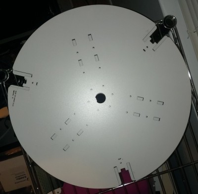 Top and base plate stacked.