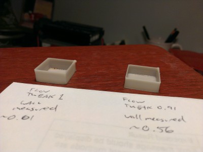 Third print, adjusted extrusion width