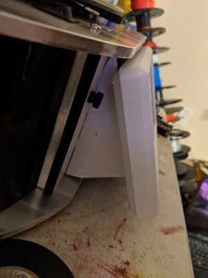 IMG_20181222_095940.jpg (2.81 MiB) Viewed 9218 times My setup utilizes the same angled offset that the RepRapDiscount LCD had, due to using the original SeeMe files to make the mount.