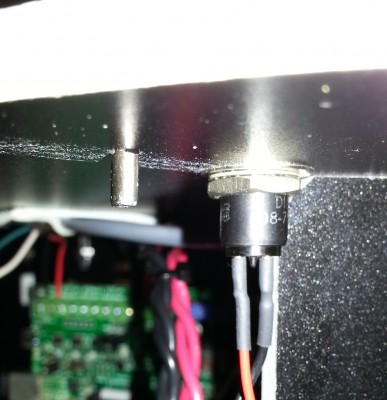 roll pin that keeps the door from hitting my caution light.