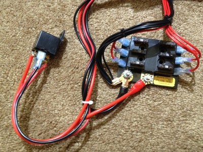Relay and fuse holder for bed