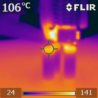 E3D Hot end printing 3 supports