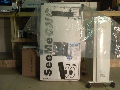 Heated Build Chamber, well kind of… It stops anything curling up!