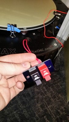 Speaker jacks for 12V temporary devices