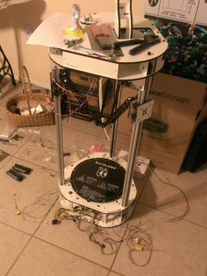 While I was still assembling it