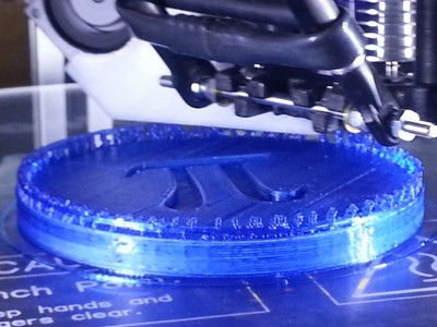 Tower of Pi start in T glase