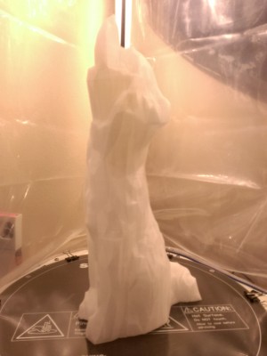 Here's the finished print, scaled and stretched to the height and dimensions I wanted