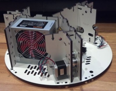 Base with stepper motors and idlers