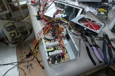 Cleaning up the excess wiring