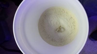 And here is the nice cyclone bucket full of all the dust I tested with. From course to super power fine dust. It all got stopped by the cyclone. LOVE IT!