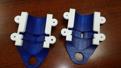 I ran out of blue near the end of the print and had to splice in the white.  Looks sharp, I think.