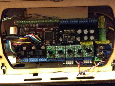 Azteeg X3 Pro wiring (ignore the loose extra extruder wires)