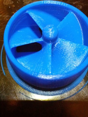 Uncleaned part still on th plate