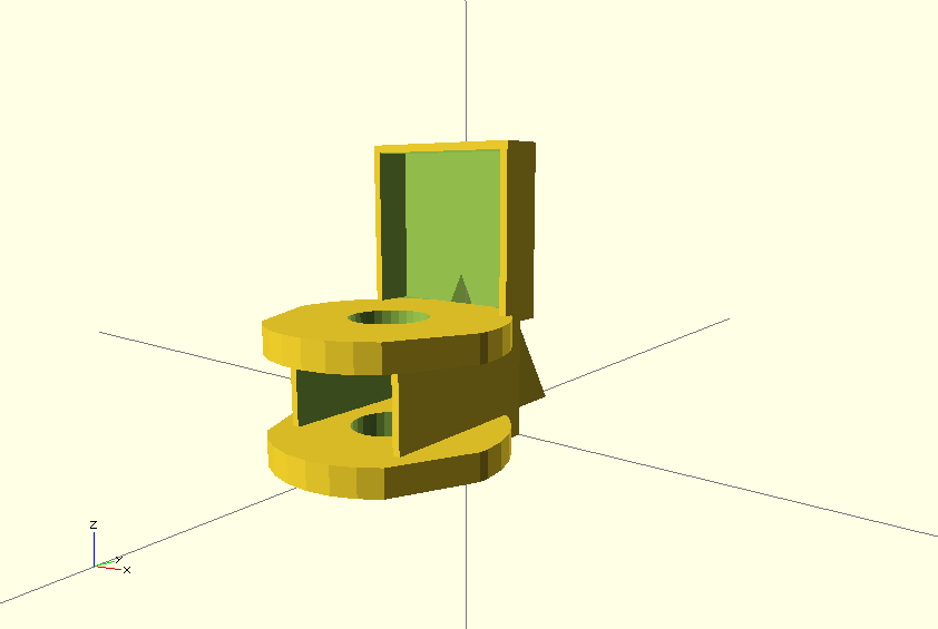 side view showing fan placement