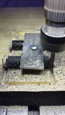 Cutting the carbon fiber tubes to length