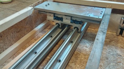 New Gantry for the mill. Nice beefy BALL SCREWS!