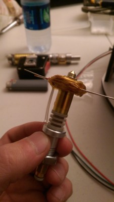 Completed hot end.