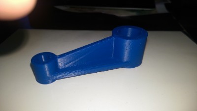 Object from RoStock library that comes with the machine. Layers printed well, but the weird anomaly is there.