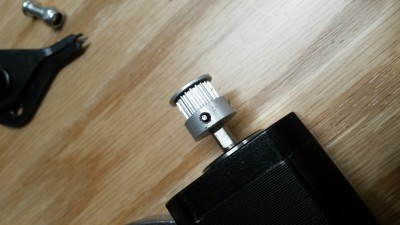 Broken hex bit stuck in pulley set screw