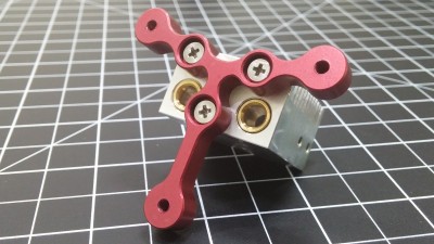 The outer holes on the mount are threaded to M3. All mounting hardware will be included in the kit.