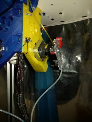 General view of one of the extruder setups