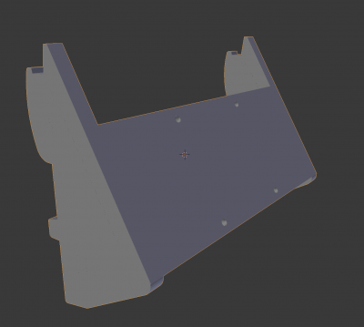 A screenshot of the rear mount that I modified to work with the PanelDue 7i's case