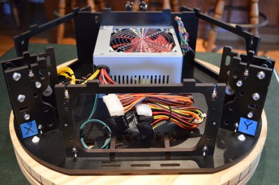 Front of the printer showing the X and Y motor positions