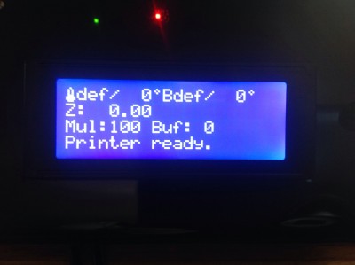 LCD display on test power on before loading any software